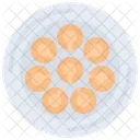 Dumplings Plate Food Icon