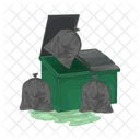 Dumpster Garbage Trash Icon