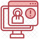 Dunkle Webseite  Symbol