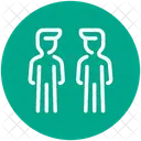 Gente Duo Equipo Icono