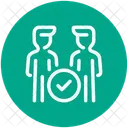 Gente Duo Equipo Icono