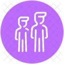 Gente Duo Equipo Icono