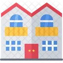 Duplex Building House Icon