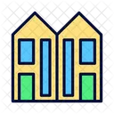 Duplex House Home Icon
