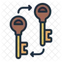 Duplicate Key Key Lock Icon