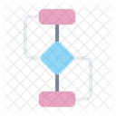 Fluss Diagramm Analyse Symbol