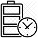 Temps De Batterie Temps De Charge Temps De Remplissage Icône