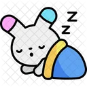 Durmiendo Kawaii Conejito Icon