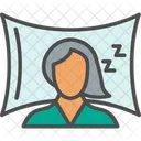 Dormir Mujer Dormido Icono