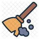 Dust Clean Broom Icon