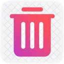Dust Bin Basket Trash Icon