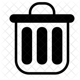 Dust Bin Icon - Download In Glyph Style