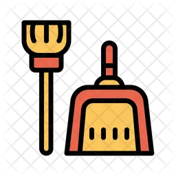 Dust Pan Broom  Icon