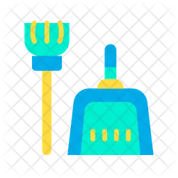 Dust Pan Broom  Icon