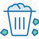 Plastic Waste Dustbin Trash Icon
