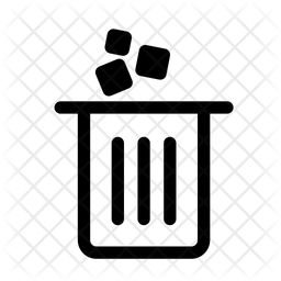 Dustbin Icon - Download in Line Style