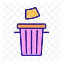 Wc Contour Garbage Icon