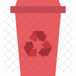 Dustbin Icon - Download in Flat Style