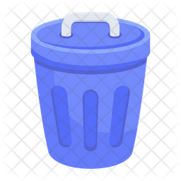 Dustbin Icon - Download in Flat Style