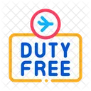 Duty Free Laden  Symbol