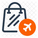 Duty Free Shop Building Blueprint Icon