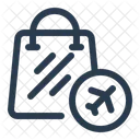 Duty Free Shop Building Blueprint Icon