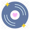 Dvd Disk Heart Icon