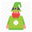 Dwarf Patrick Irish Character Irish Leprechaun Icon