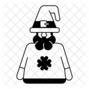 Dwarf Patrick Irish Character Irish Leprechaun Icon