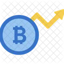 Dynamic Bitcoin Bitcoin Growth Cryptocurrency Graph Icon