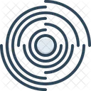 Dynamic Circular Swirling Constant Regular Consistency Hooplike Annular Consistent Repeat Halftone Icon