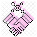 Dynamic Partnership Color Shadow Thinline Icon アイコン