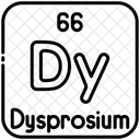 Dysprosium Chemistry Periodic Table Icon