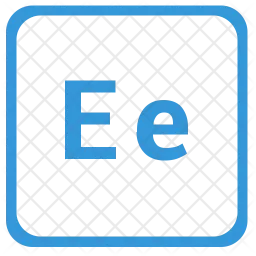 E alphabet  Icon