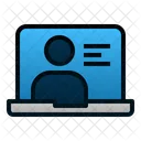 Aprendizagem On Line Curso Digital Icon