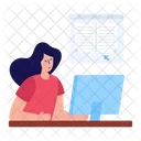 Aprendizagem On Line E Learning Aprendizagem Virtual Icon