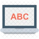 Aprendizaje Ordenador Portatil Abc Icono