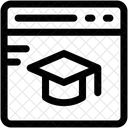 Aprendizaje A Distancia En Linea Icono