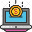Ebanking Laptop Dollar Icon