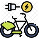 E Bike Transport Green Energy Icon