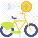 E Bike Transport Green Energy Icon