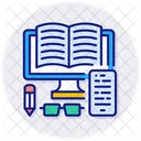 E Book Learning Online Icon