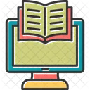 E Book Computer Pages Icon