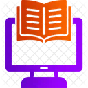 E Book Computer Pages Icon