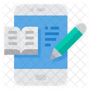 E Book Buch Smartphone Symbol