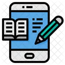 E Book Buch Smartphone Symbol
