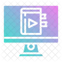 Learning Online Internet Icon