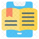 E Book Smartphone Digitales Buch Symbol