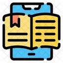 E Book Smartphone Digitales Buch Symbol