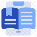 E Book Smartphone Digitales Buch Symbol